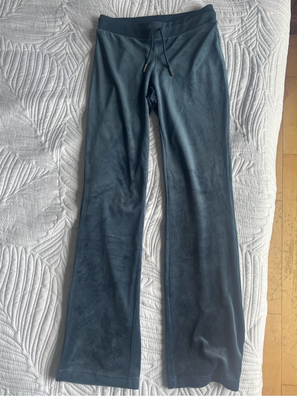 Juicy Couture women s' Dark Blue/teal Velour Drawstring Joggers